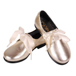 Туфли Simone для девочки, цвет белого золота, 24-32 размер