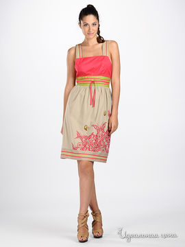 Платье Rosalita женское, цвет бежевый / розовый