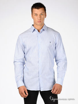 Рубашка Trussardi мужская, цвет голубой / принт полоска