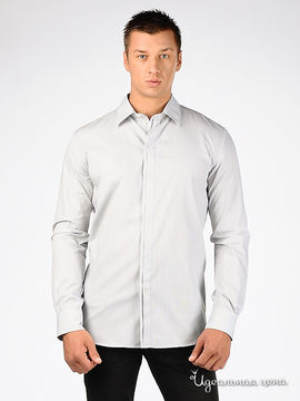 Рубашка Armani Jeans мужская, цвет серый