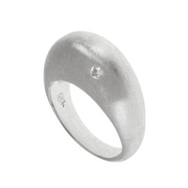 Кольцо с бриллиантом Ainsi, серебро
