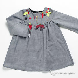 Платье Sophie Catalou для девочки, цвет серый