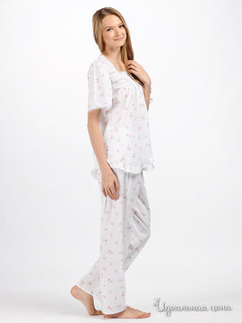 Пижама PRIMA ROSA женская, цвет белый