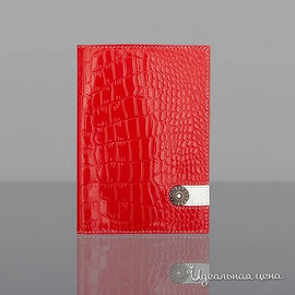 Обложка для паспорта Dimanche, цвет красный / белый