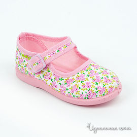 Туфли домашние Wag boys для девочки, цвет розовый / белый