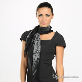 Платок Valentino женский, цвет черно-серый