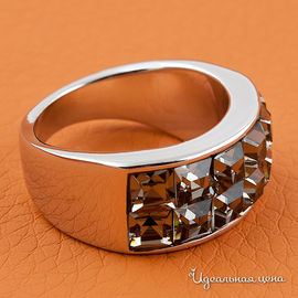 Кольцо с кристаллами Swarovski Crocus "Кэрри" женское