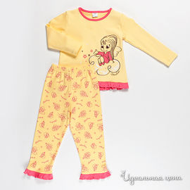 Пижама Cherubino для девочки, цвет желтый, рост 80-98 см