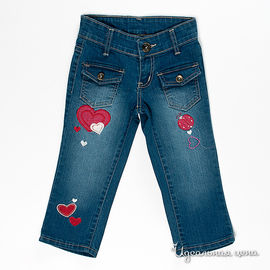 Брюки джинсовые VIDay Collection для девочки, цвет синий