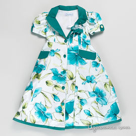 Платье VIDay Collection для девочки, цвет белый / зеленый