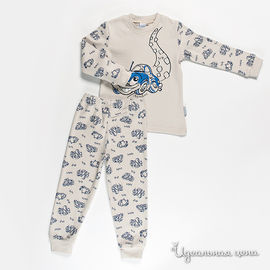 Пижама Cherubino для мальчика, цвет серый, рост 80-98 см