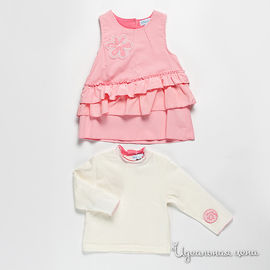 Комплект VIDay Collection для девочки, цвет белый / розовый