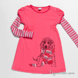Платье Cherubino для девочки, цвет розовый, рост 104-122 см