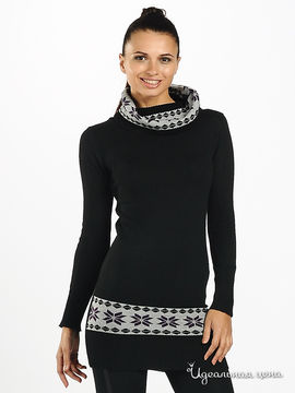 Пуловер My collection женский, цвет черный / серый