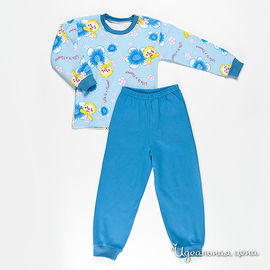 Пижама Cherubino детская, цвет голубой, рост 98-122 см