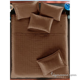 Комплект постельного белья Issimo "BELISSIMO", цвет шоколадный, 1,5 спальный