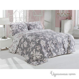 Комплект постельного белья Issimo "ROSY", цвет серый / розовый, евро