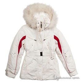 Куртка Gulliver "Скандинавская сказка" для девочки, цвет белый, рост 128 см