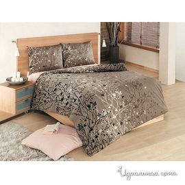 Комплект постельного белья Issimo "MELIN", цвет коричневый, евро