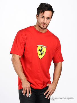 Футболка Ferrari БИГ СКУДЕТТО мужская, цвет красный