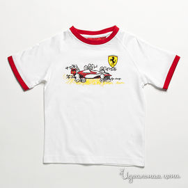 Футболка Ferrari ТИМ СКУДЕТТО детская, цвет белый