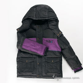 Куртка Kenzo kids для мальчика, цвет черный / фиолетовый