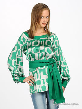 Блуза Antonio D'Errico женская, цвет зеленый