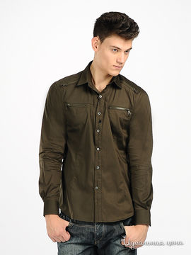 Рубашка Antony Morato мужская, цвет темно-зеленый