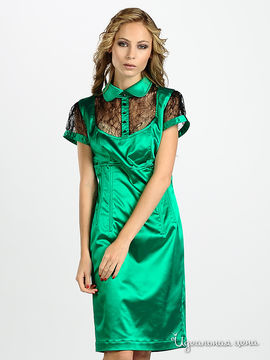 Платье Maria Rybalchenko женское, цвет изумрудный