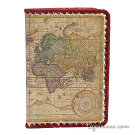 Обложка для паспорта Кажан унисекс, цвет красно-бежевый