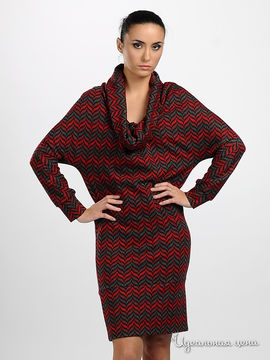 Платье Adzhedo женское, цвет красный / серый