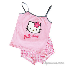Комплект трусы+майка Cartoon brands "HELLO KITTY" для девочки, цвет розовый