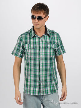 рубашка De Kuba мужская, цвет зеленый