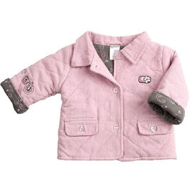 Куртка вельветовая Kushies BABY PAISLEY для девочки, цвет розовый