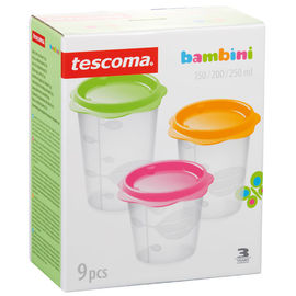контейнер для продуктов детского питания Tescoma "BAMBINI", 9 предметов