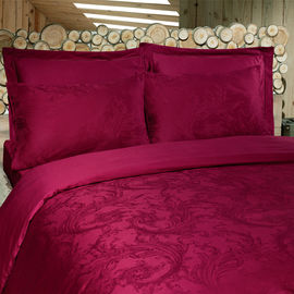 Комплект постельного белья Issimo BEGONYA, цвет бордовый, 2-х спальный евро