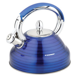 Чайник со свистком Vissner, цвет синий, 2,5л