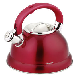 Чайник со свистком Vissner, цвет красный, 2,5л