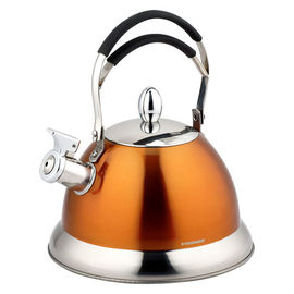 Чайник со свистком Vissner, цвет оранжевый, 3,0л