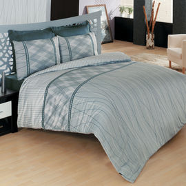 Комплект постельного белья Issimo "DERIN", цвет серый / синий, 1,5-спальный