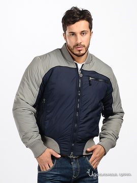 Куртка Malcom мужская, цвет серый / темно-синий