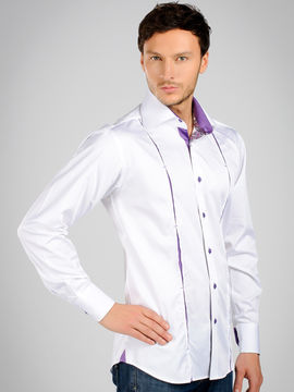Рубашка с длинным рукавом Jess France мужская, цвет белый