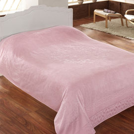Покрывало махровое Issimo "BAROQUE", цвет розовый, 220x240 см