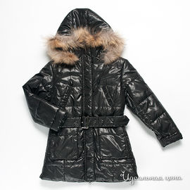 пальто WPM для девочки, цвет черный