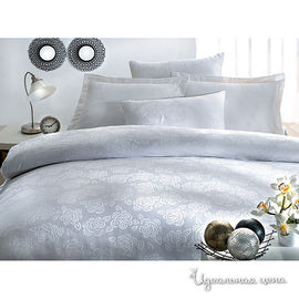 Комплект постельного белья Issimo ROSEBERRY, цвет белый, 2-х спальный евро