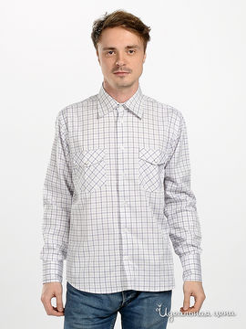 Рубашка Blend&Joop мужская, цвет бело-сиреневый