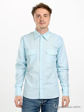 Рубашка MALCOM мужская, цвет голубой