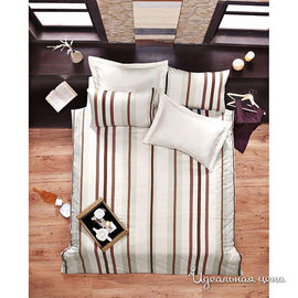 Комплект постельного белья Issimo CARAMEL, цвет серебристо-коричневый, 2-х спальный евро