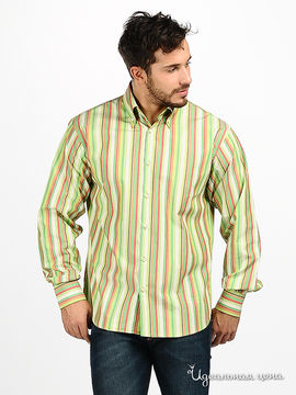 Рубашка Blend&Joop мужская, цвет салатовый / принт полоска