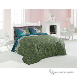 Комплект постельного белья Issimo IMAGINE, цвет серо-зеленый, 2-х спальный евро